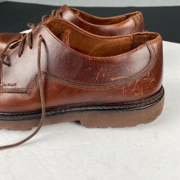 Men's Sebago Drysides Waterproof Lace up Brown Leather Oxford Shoes Size 8M - Picture 14 of 16